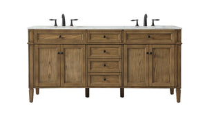 Elegant Lighting - VF12572DDW - Double Bathroom Vanity - Park Avenue - Driftwood