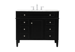 Elegant Lighting - VF12542BK - Single Bathroom Vanity - Park Avenue - Black