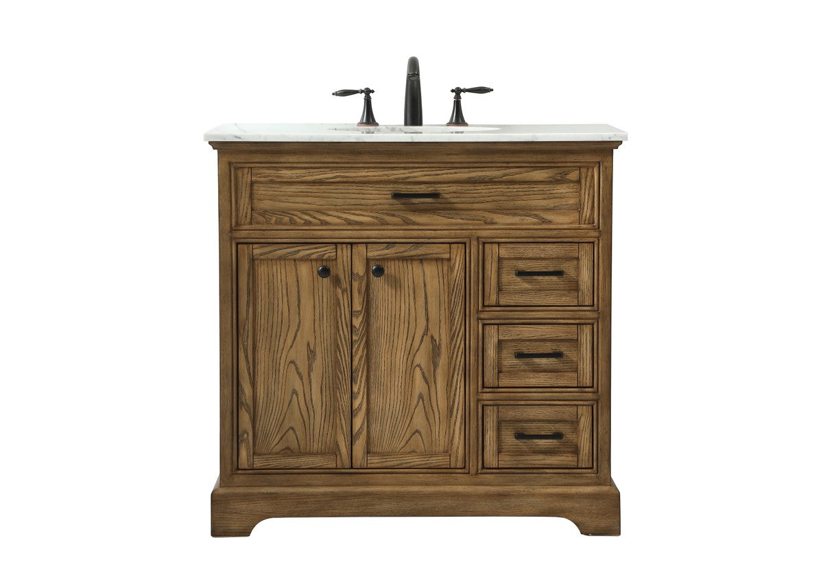 Elegant Lighting - VF15036DW - Single Bathroom Vanity - Americana - Driftwood