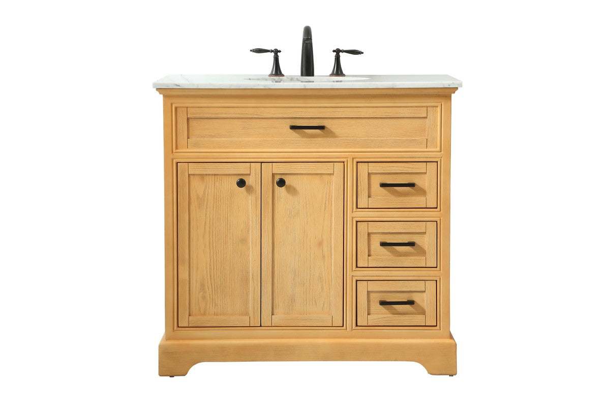 Elegant Lighting - VF15036NW - Single Bathroom Vanity - Americana - Natural Wood