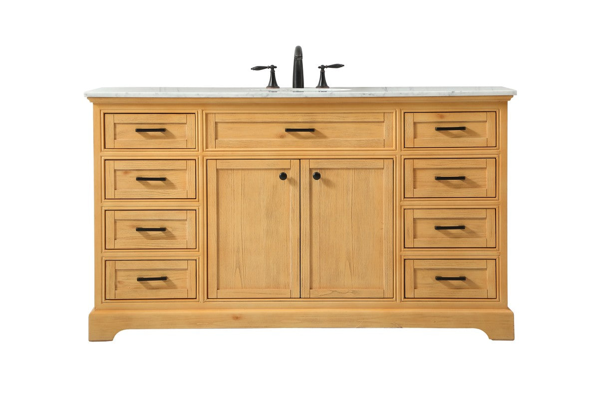 Elegant Lighting - VF15060NW - Single Bathroom Vanity - Americana - Natural Wood