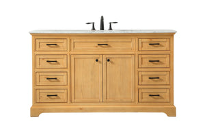 Elegant Lighting - VF15060NW - Single Bathroom Vanity - Americana - Natural Wood