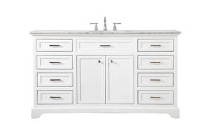 Elegant Lighting - VF15060WH - Single Bathroom Vanity - Americana - White