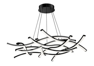 W.A.C. Lighting - PD-60944-BK - LED Chandelier - Divergence - Black