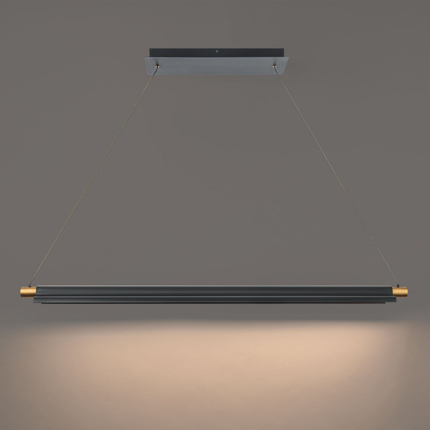 W.A.C. Lighting - PD-65244-BK/AB - LED Pendant - Pavilion - Black/Aged Brass