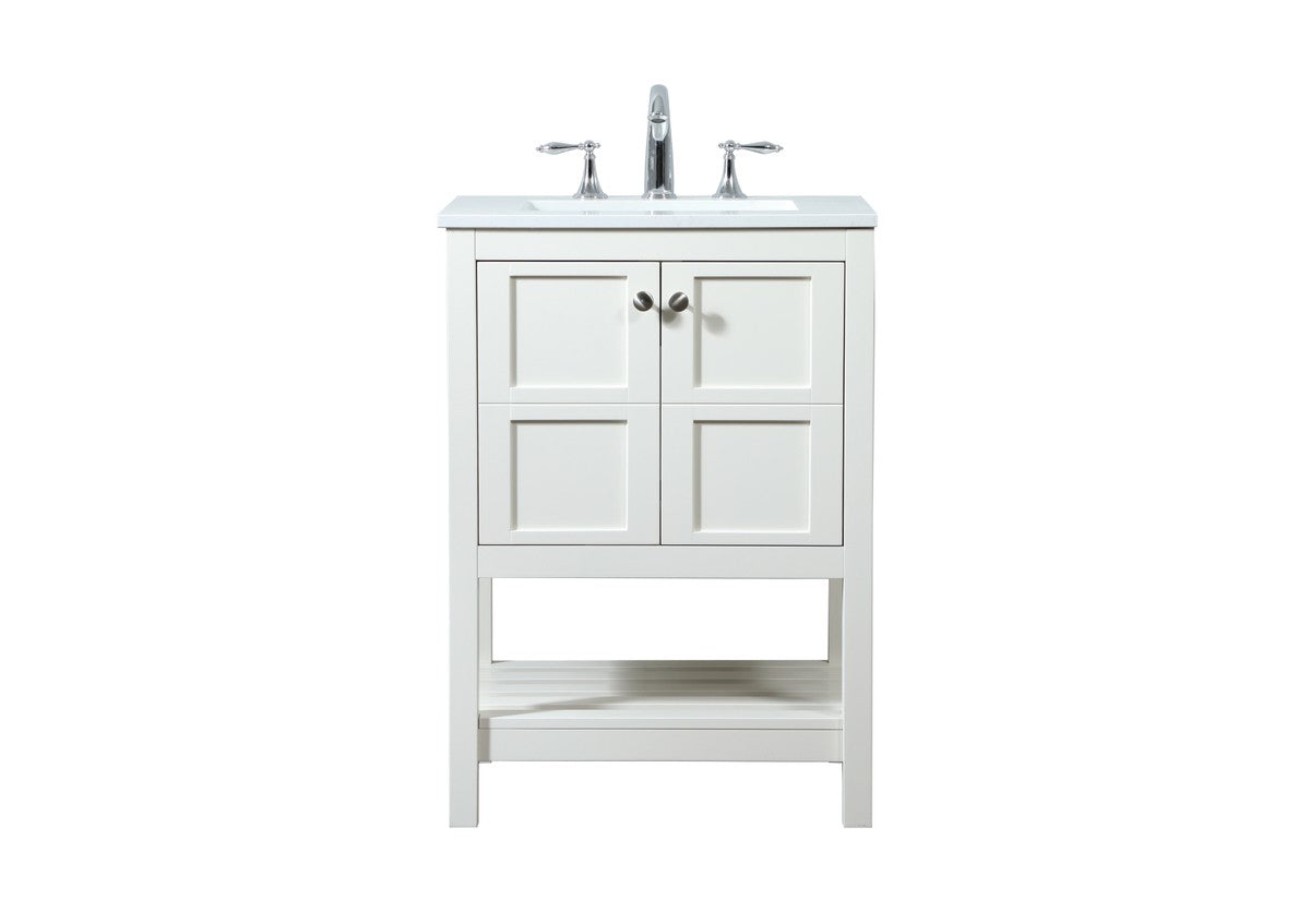 Elegant Lighting - VF16424WH - Vanity Sink Set - Theo - white