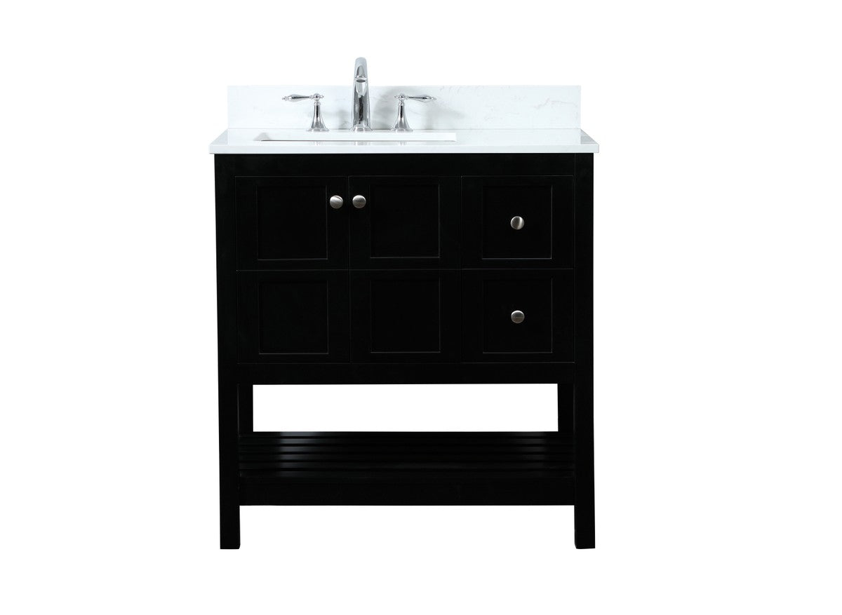 Elegant Lighting - VF16432BK-BS - Vanity Sink Set - Theo - black