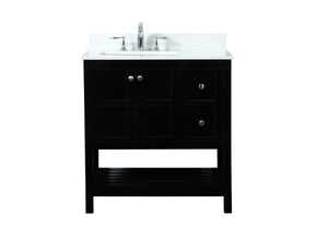 Elegant Lighting - VF16432BK-BS - Vanity Sink Set - Theo - black