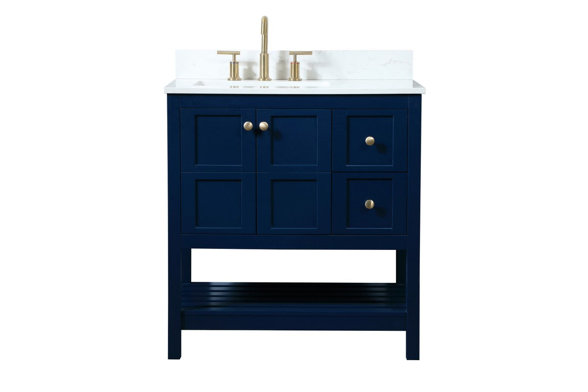 Elegant Lighting - VF16432BL-BS - Vanity Sink Set - Theo - blue