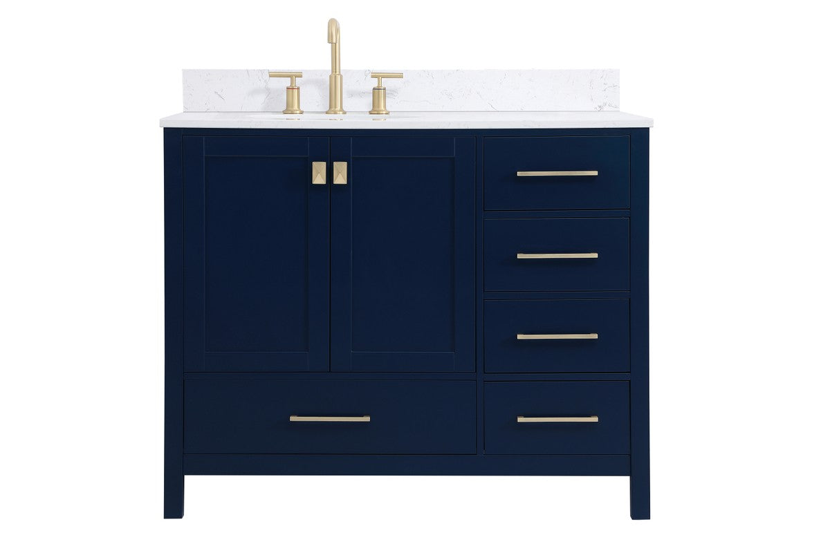 Elegant Lighting - VF18842BL-BS - Bathroom Vanity Set - Irene - Blue