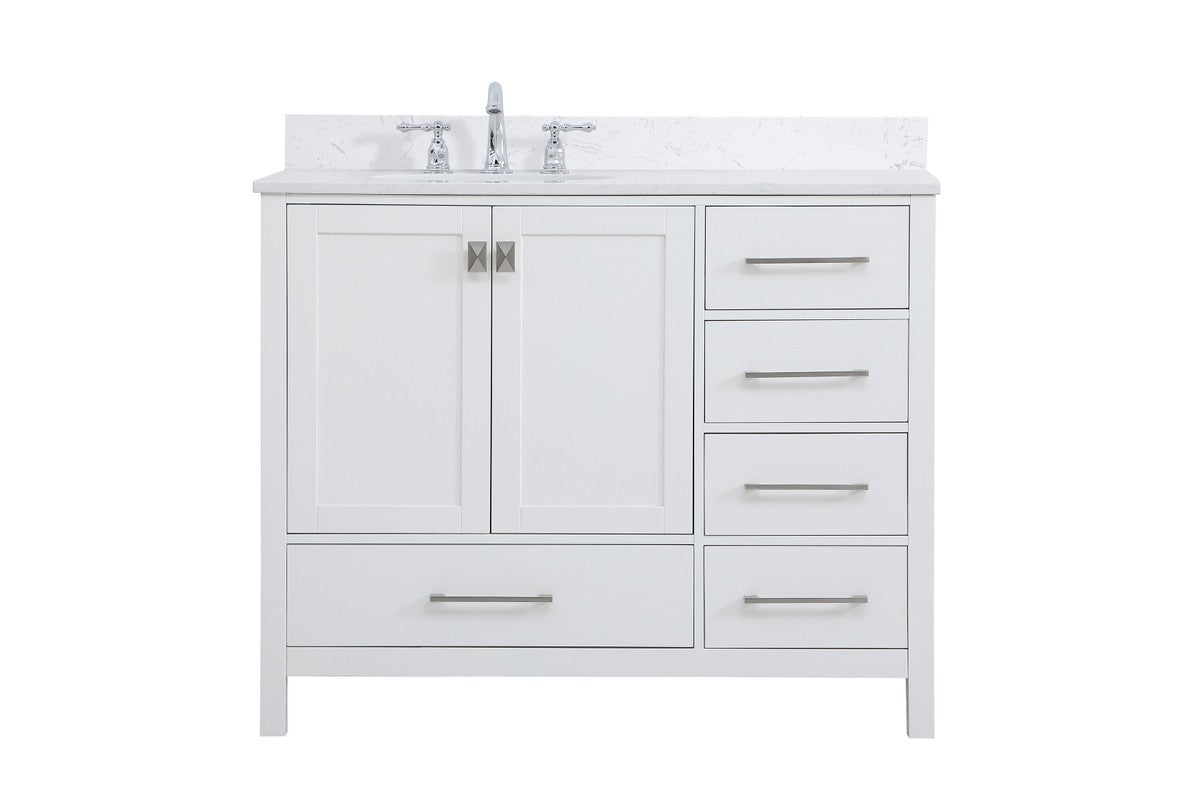 Elegant Lighting - VF18842WH-BS - Bathroom Vanity Set - Irene - White