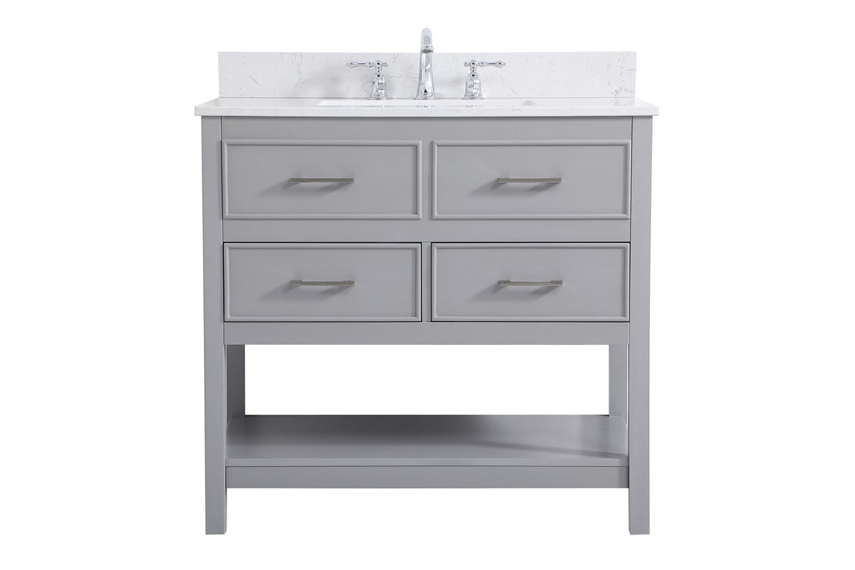 Elegant Lighting - VF19036GR-BS - Vanity Sink Set - Sinclaire - Gray