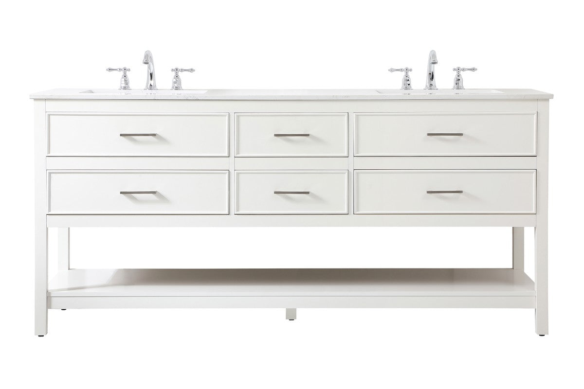 Elegant Lighting - VF19072DWH - Vanity Sink Set - Sinclaire - White