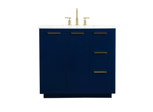 Elegant Lighting - VF19436BL - Vanity Sink Set - Blake - Blue