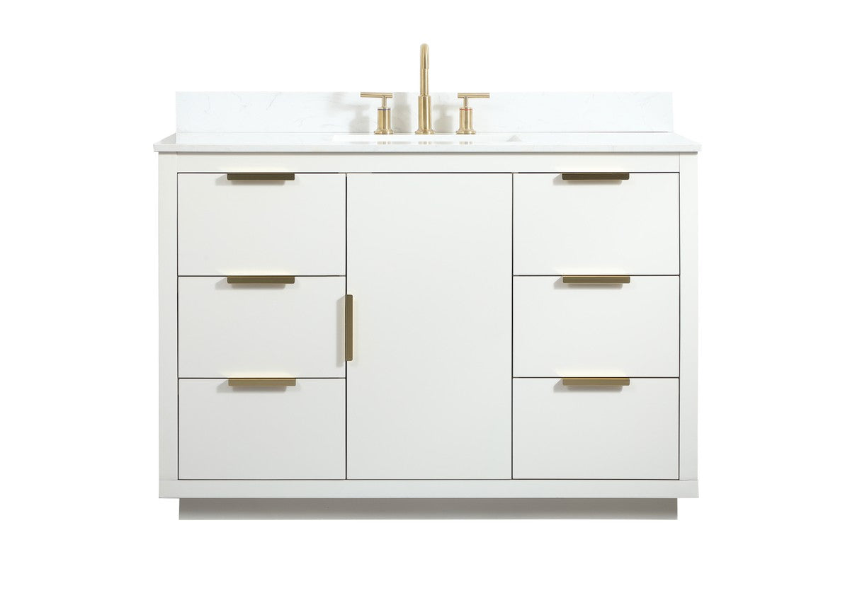 Elegant Lighting - VF19448WH-BS - Vanity Sink Set - Blake - White