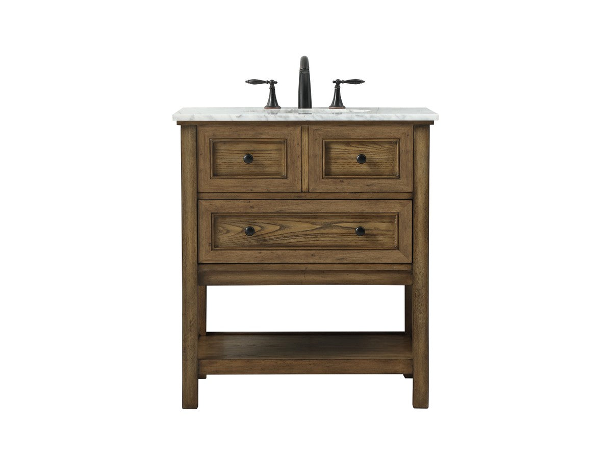 Elegant Lighting - VF27030DW - Single Bathroom Vanity - Metropolis - driftwood