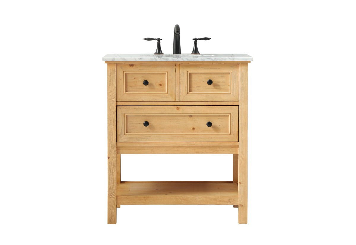 Elegant Lighting - VF27030NW - Single Bathroom Vanity - Metropolis - natural wood