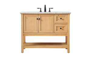 Elegant Lighting - VF27042NW - Single Bathroom Vanity - Metropolis - Natural Wood