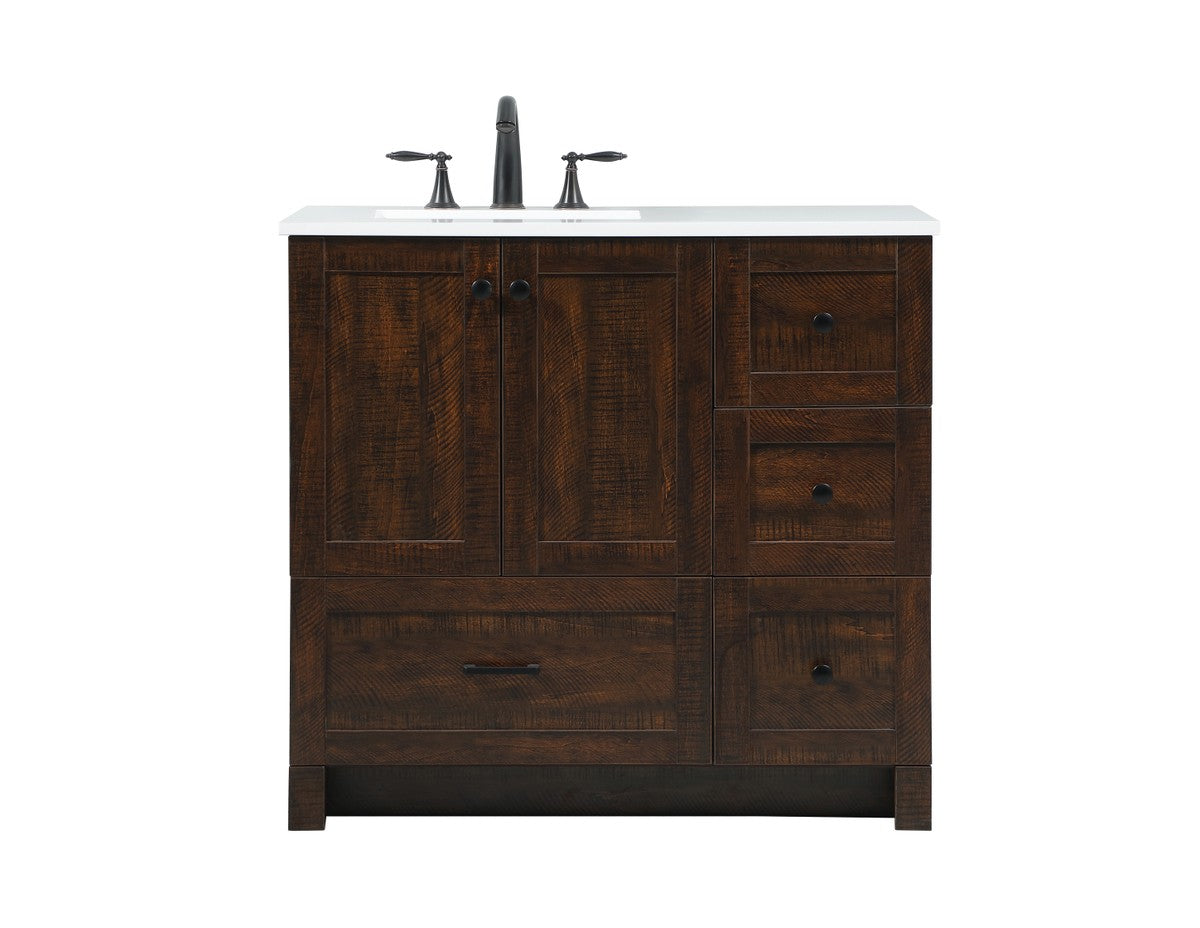 Elegant Lighting - VF2836EX - Single Bathroom Vanity - Soma - Expresso