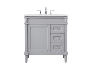 Elegant Lighting - VF31832GR - Single Bathroom Vanity - Bennett - Grey