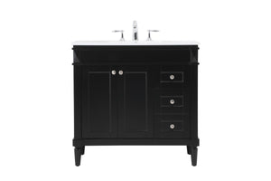 Elegant Lighting - VF31836BK - Single Bathroom Vanity - Bennett - black