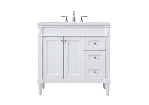 Elegant Lighting - VF31836WH - Single Bathroom Vanity - Bennett - White