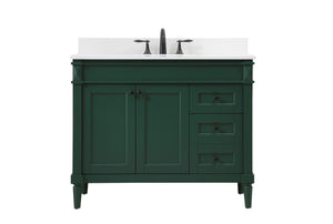 Elegant Lighting - VF31842GN-BS - Single Bathroom Vanity - Bennett - Green