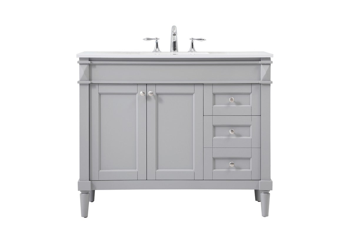 Elegant Lighting - VF31842GR - Single Bathroom Vanity - Bennett - Grey