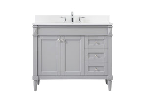 Elegant Lighting - VF31842GR-BS - Single Bathroom Vanity - Bennett - Grey