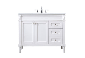 Elegant Lighting - VF31842WH - Single Bathroom Vanity - Bennett - White