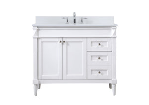 Elegant Lighting - VF31842WH-BS - Single Bathroom Vanity - Bennett - White