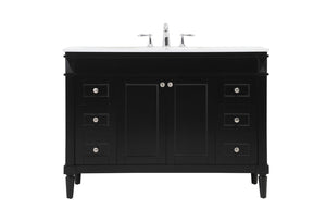 Elegant Lighting - VF31848BK - Single Bathroom Vanity - Bennett - black