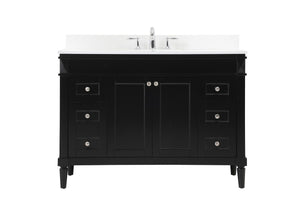 Elegant Lighting - VF31848BK-BS - Single Bathroom Vanity - Bennett - black