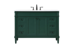 Elegant Lighting - VF31848GN - Single Bathroom Vanity - Bennett - Green