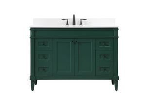 Elegant Lighting - VF31848GN-BS - Single Bathroom Vanity - Bennett - Green