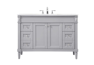 Elegant Lighting - VF31848GR - Single Bathroom Vanity - Bennett - Grey