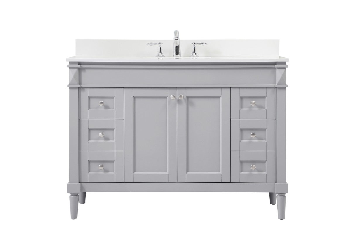 Elegant Lighting - VF31848GR-BS - Single Bathroom Vanity - Bennett - Grey