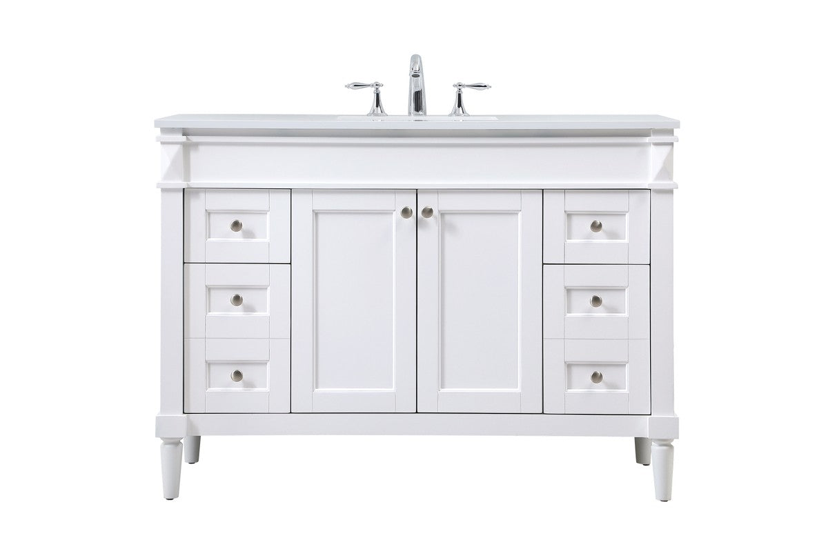 Elegant Lighting - VF31848WH - Single Bathroom Vanity - Bennett - White