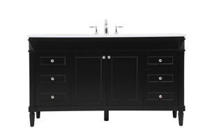 Elegant Lighting - VF31860BK - Single Bathroom Vanity - Bennett - black