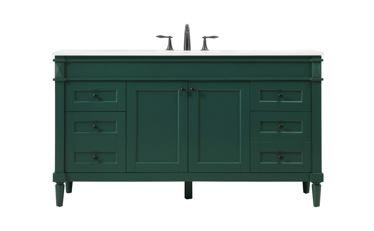 Elegant Lighting - VF31860DGN - Double Bathroom Vanity - Bennett - Green