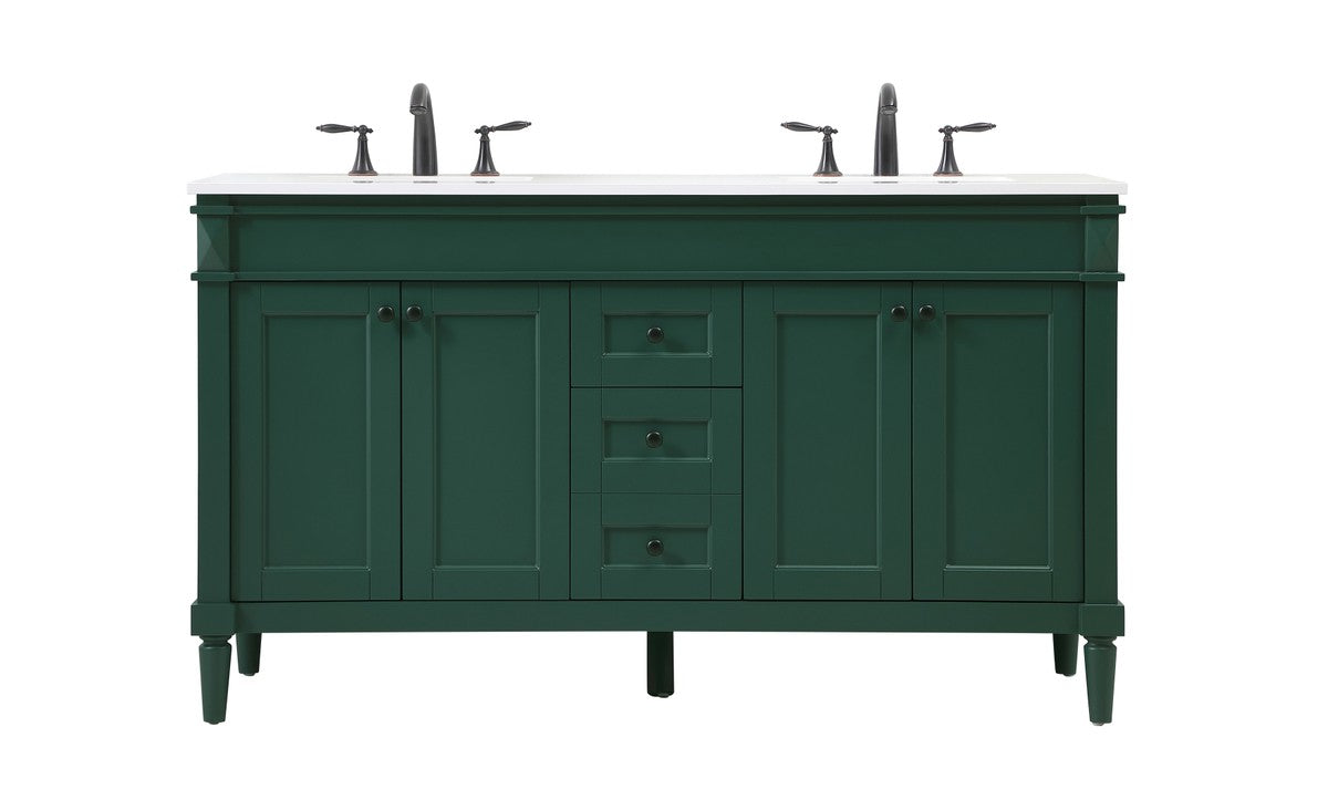 Elegant Lighting - VF31860GN - Single Bathroom Vanity - Bennett - Green