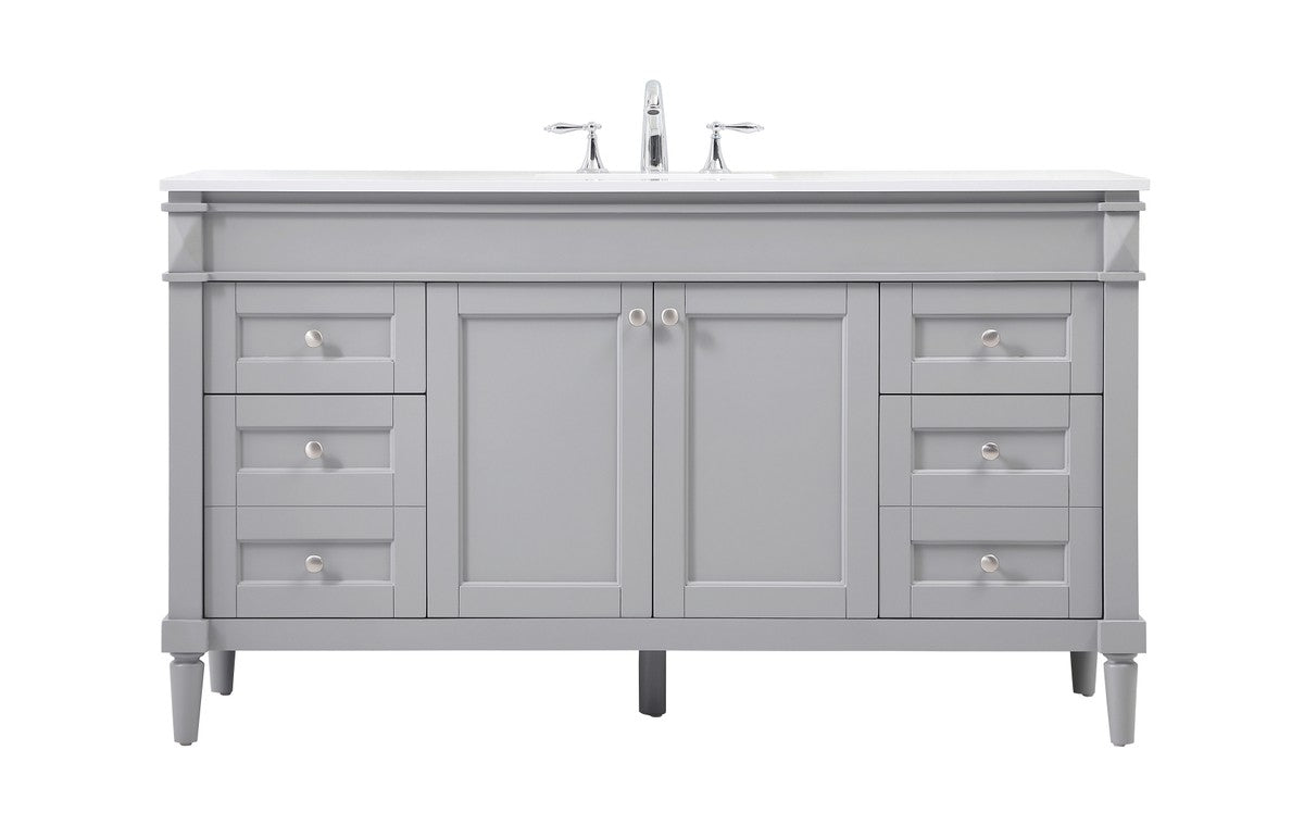 Elegant Lighting - VF31860GR - Single Bathroom Vanity - Bennett - Grey