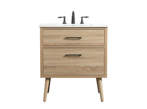 Elegant Lighting - VF41030MW - Single Bathroom Vanity - Boise - Mango Wood