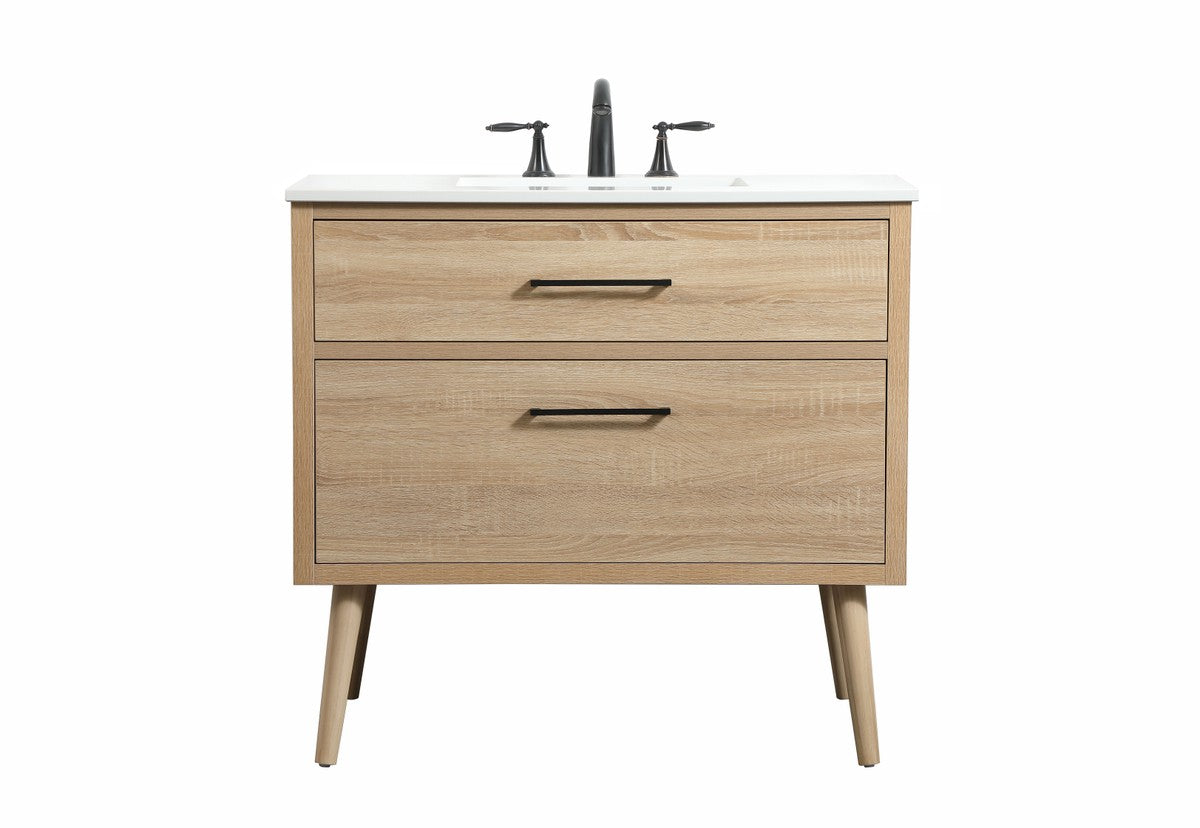 Elegant Lighting - VF41036MW - Single Bathroom Vanity - Boise - Mango Wood