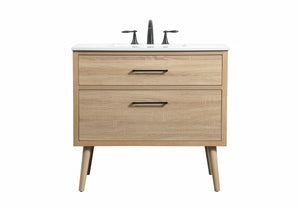 Elegant Lighting - VF41036MW - Single Bathroom Vanity - Boise - mango wood
