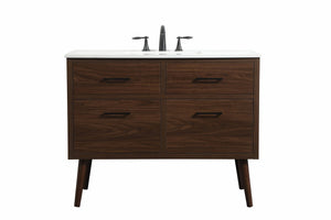 Elegant Lighting - VF41042MWT - Single Bathroom Vanity - Boise - Walnut