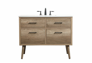 Elegant Lighting - VF41042NT - Single Bathroom Vanity - Boise - Natural Oak