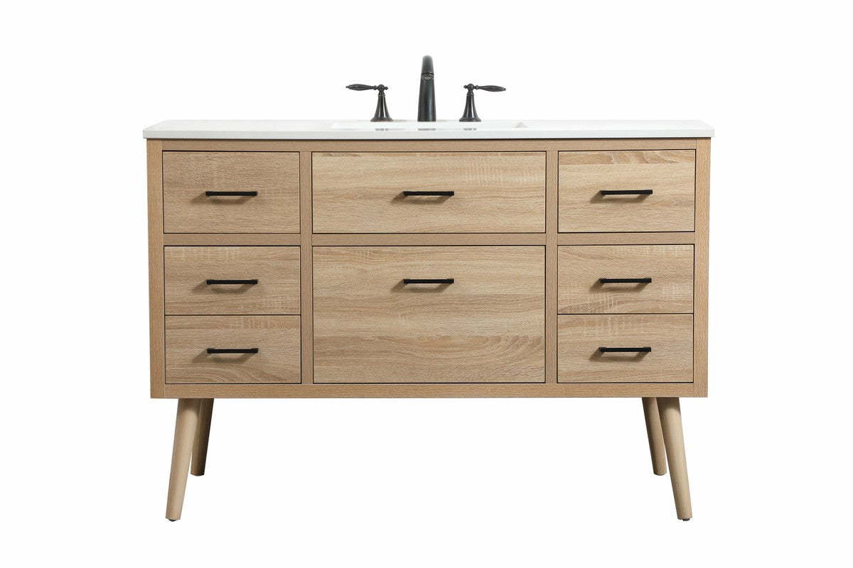 Elegant Lighting - VF41048MW - Single Bathroom Vanity - Boise - Mango Wood