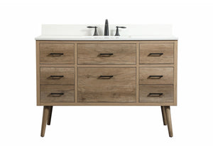 Elegant Lighting - VF41048NT-BS - Single Bathroom Vanity - Boise - Natural Oak