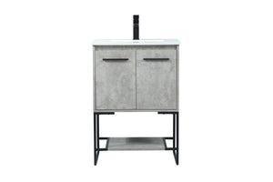 Elegant Lighting - VF42524MCG - Vanity Sink Set - Sloane - Concrete Grey